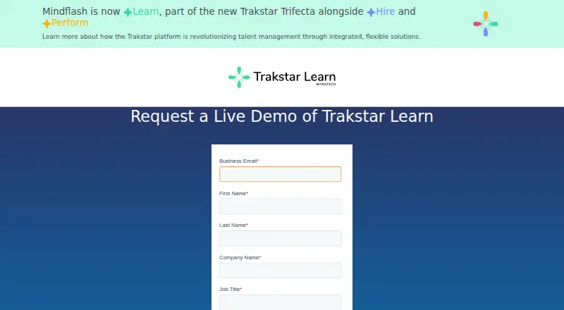 Trakstar Learn's own site