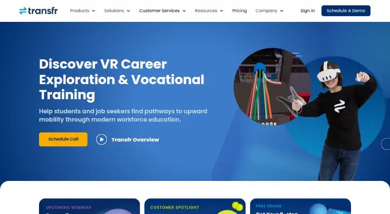 Transfr's own site
