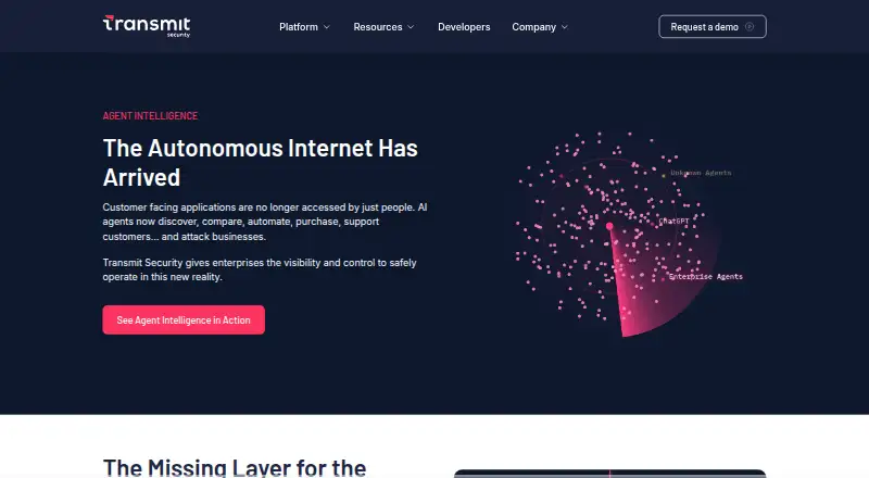 Mosaic by Transmit Security's own site