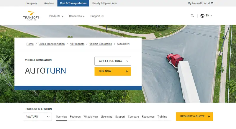 AutoTURN's own site