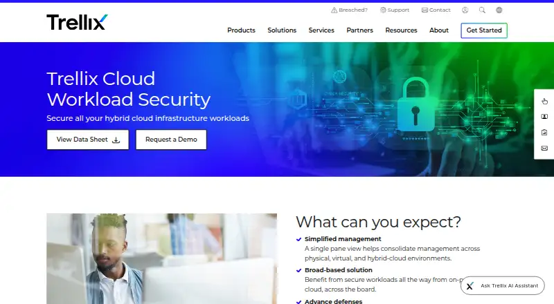 Trellix Cloud Workload Security's own site