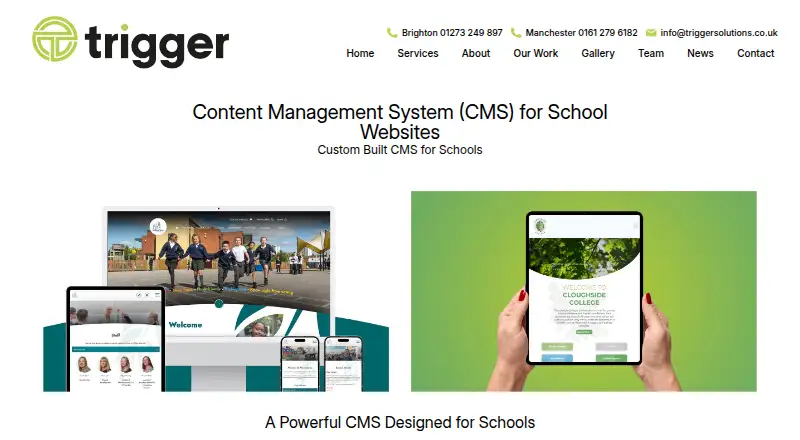 Trigger Education CMS's own site