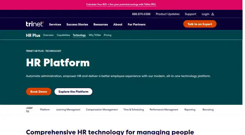 TriNet Zenefits (TriNet HR Platform)'s own site