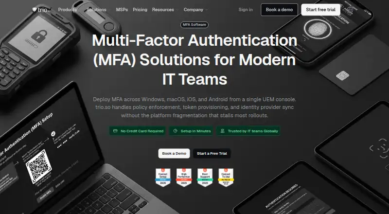 Trio Multi-Factor Authentication's own site