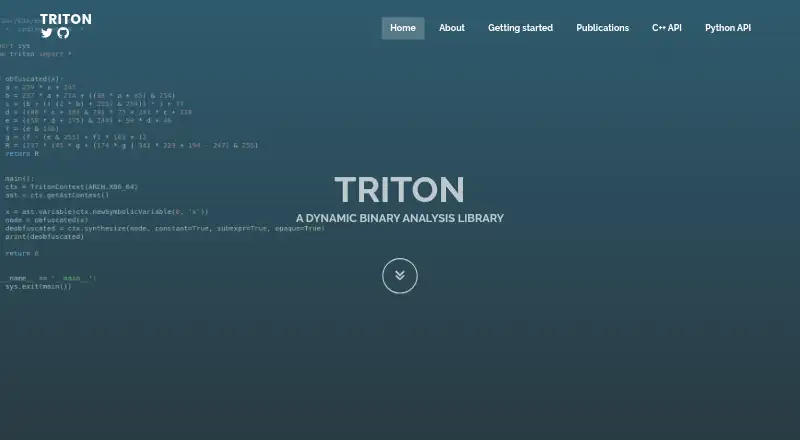 Triton's own site