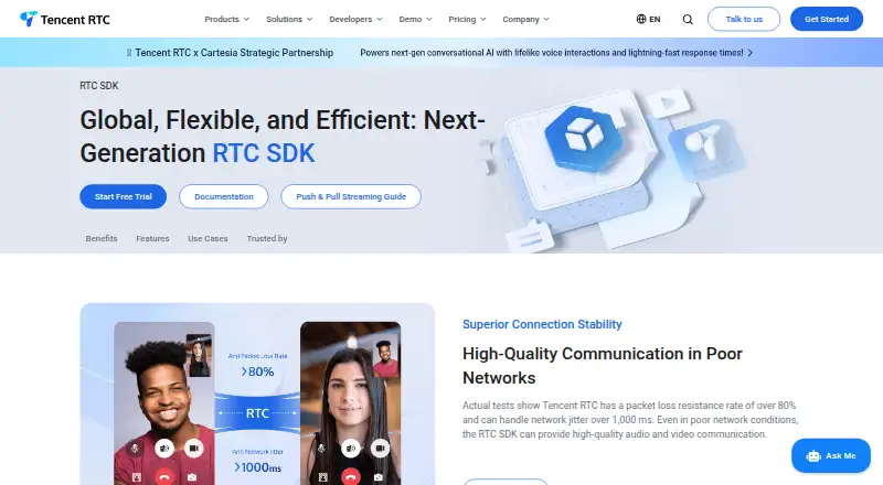 Tencent RTC's own site