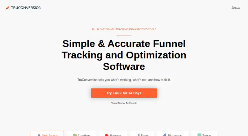 TruConversion's own site