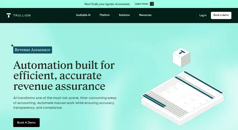 Trullion Revenue Assurance's own site