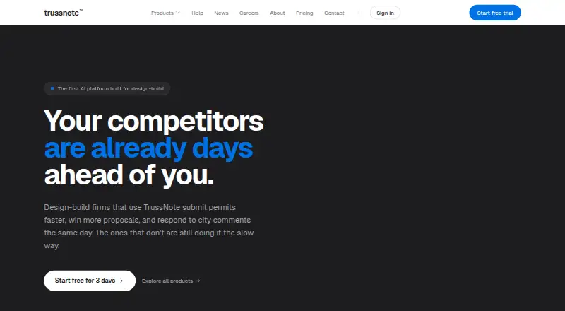 TrussNote's own site