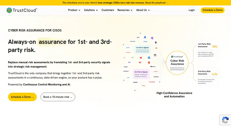 TrustCloud's own site