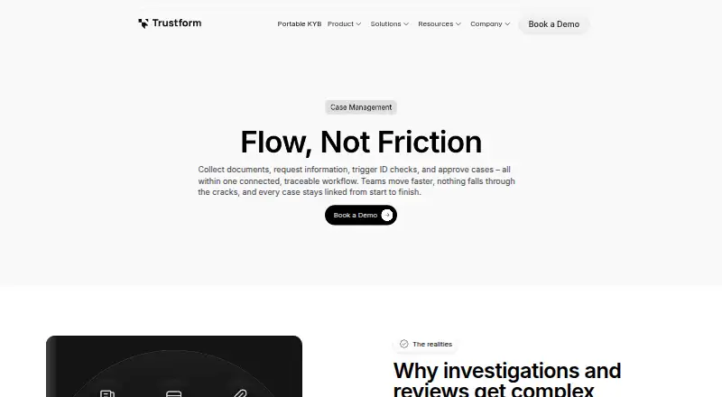 Trustform Case Management's own site