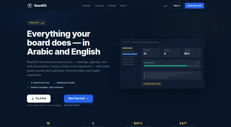 BoardOS's own site