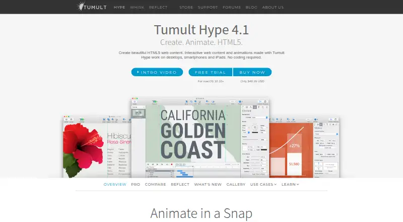 Tumult Hype's own site