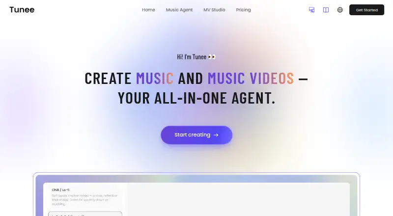 Tunee's own site
