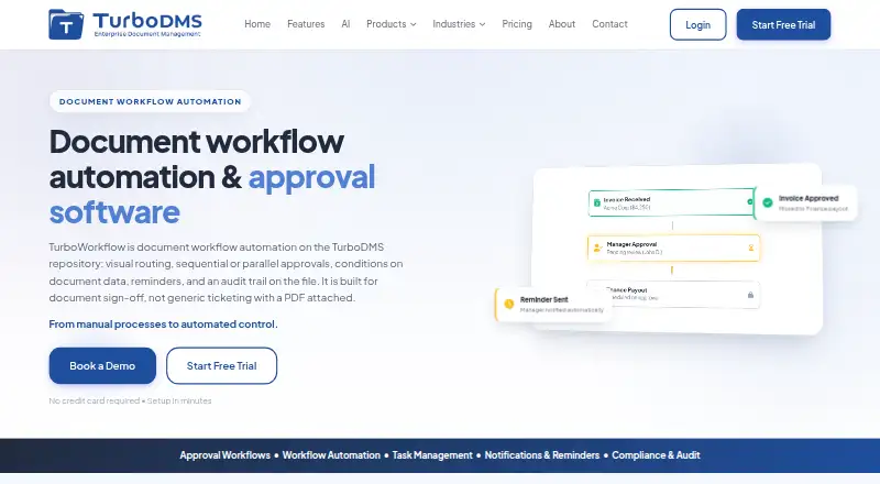 TurboWorkflow's own site