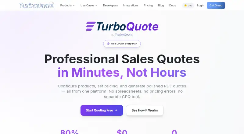 TurboQuote's own site