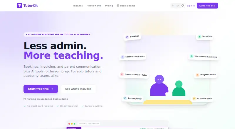 TutorKit's own site