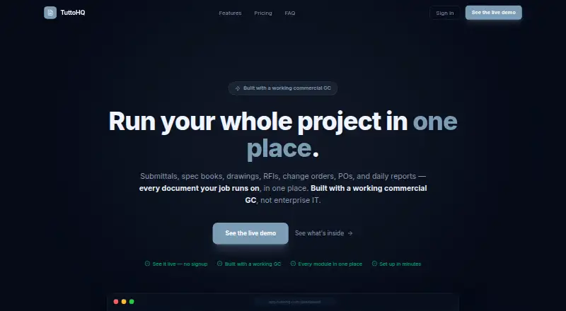TuttoHQ's own site