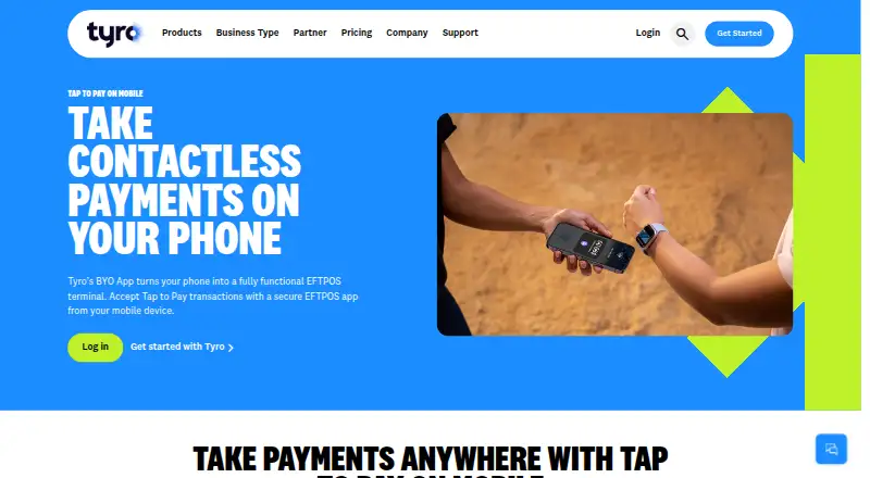 Tyro BYO App's own site