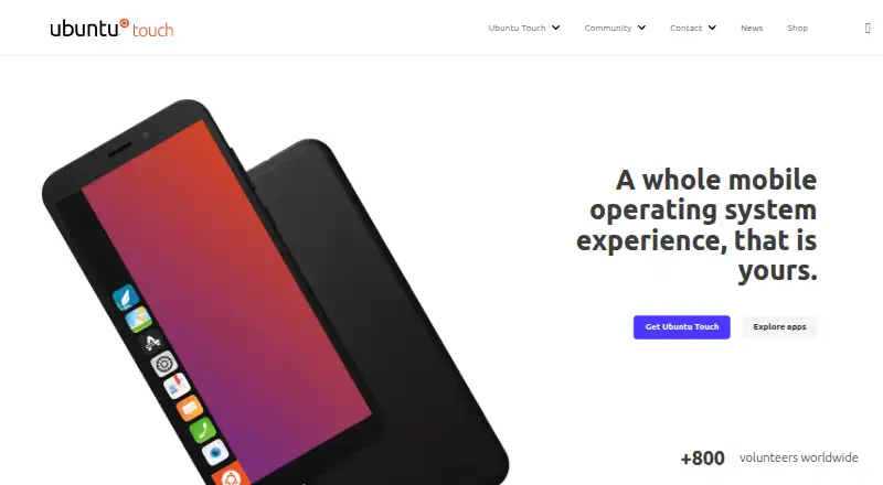 Ubuntu Touch's own site
