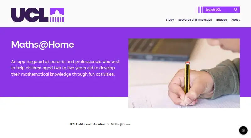 Maths@Home's own site