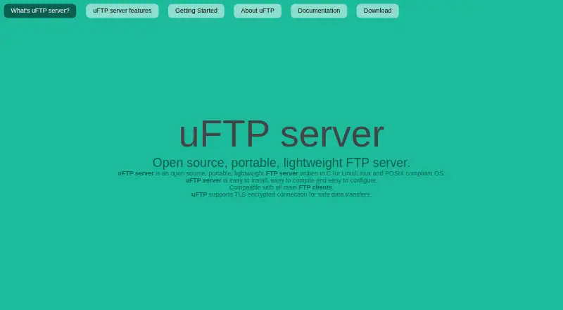uFTP server's own site