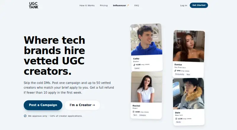UGC Tank's own site