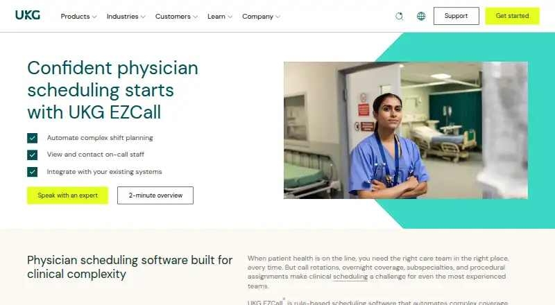 UKG EZCall's own site
