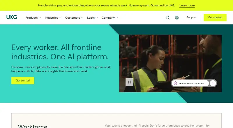 UKG Workforce Scheduler's own site