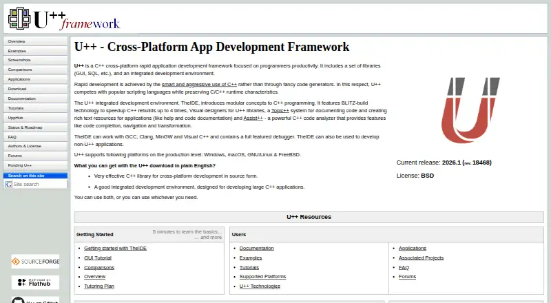 Ultimate++'s own site
