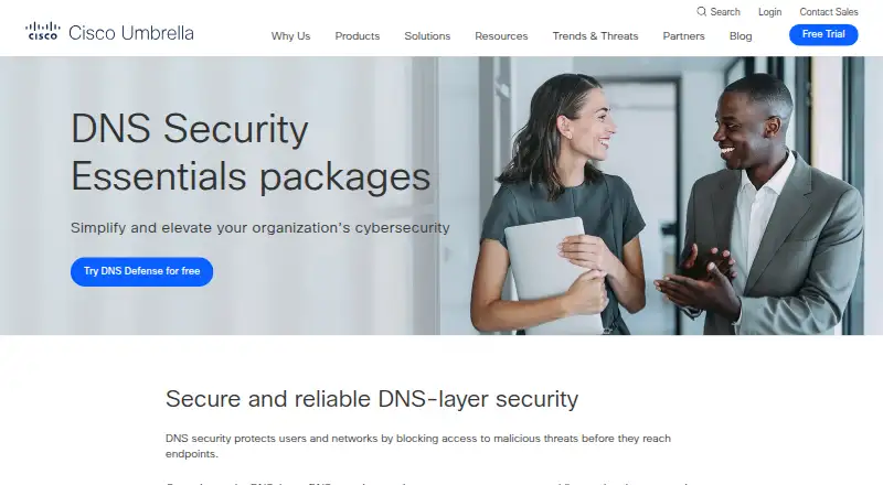 Cisco Umbrella's own site