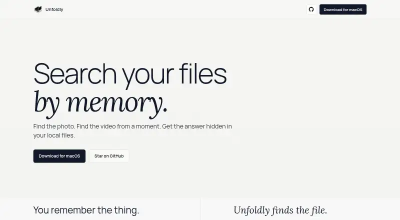 Unfoldly's own site
