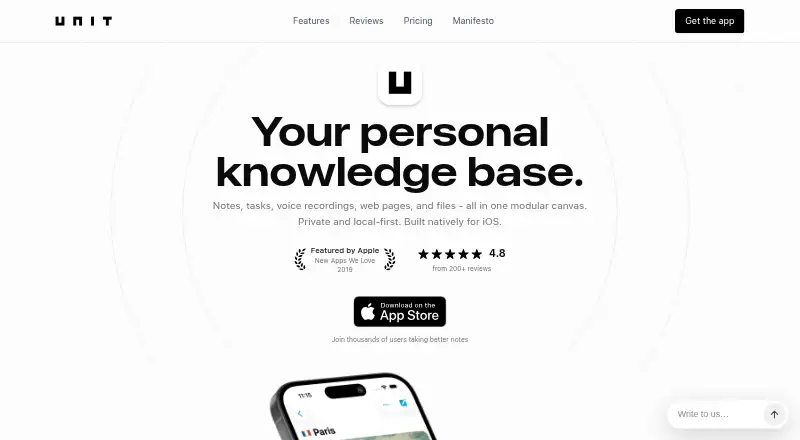 Unit's own site