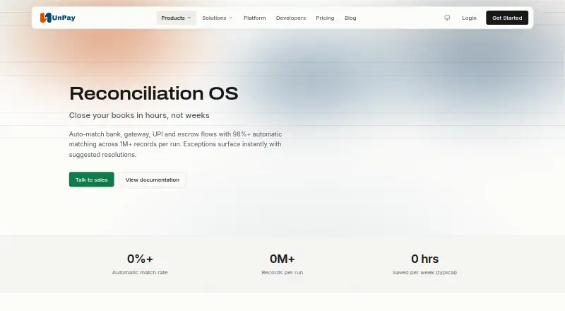 UnPay Reconciliation OS's own site