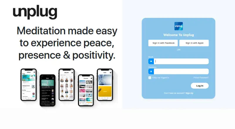 Unplug's own site