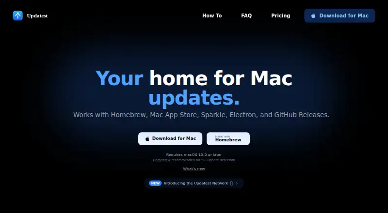Updatest's own site