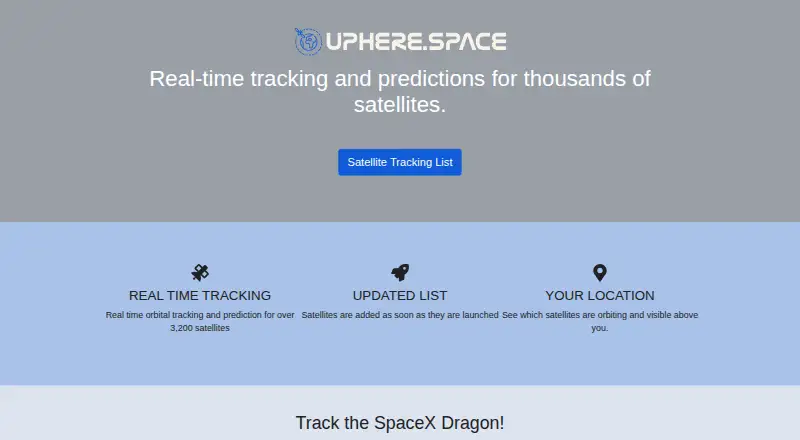Uphere.space's own site