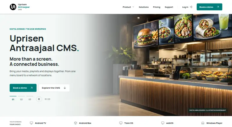 Uprisen Antraajaal CMS's own site