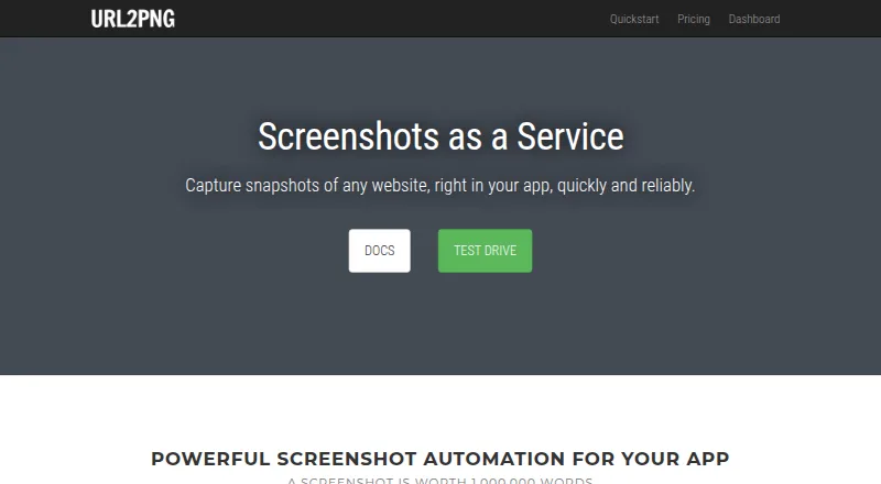 URL2PNG's own site