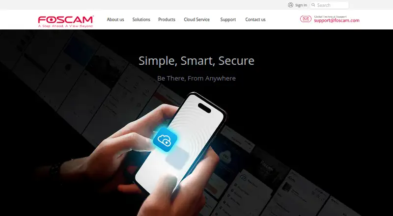 Foscam App's own site