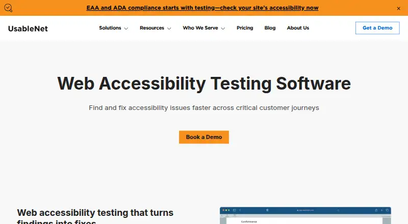 UsableNet AQA's own site