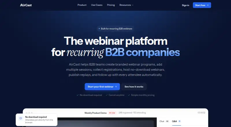 AirCast's own site