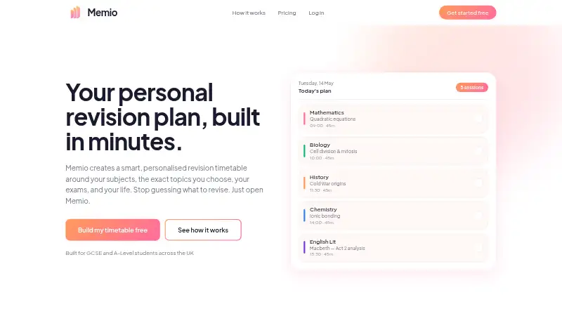 Memio's own site