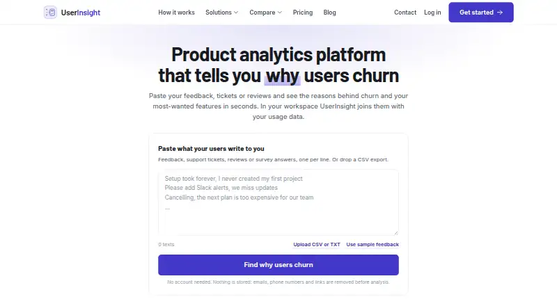 UserInsight's own site