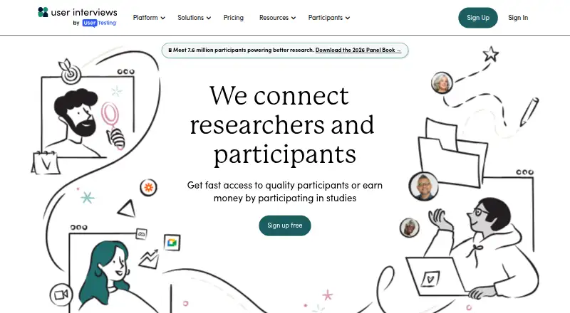 User Interviews's own site