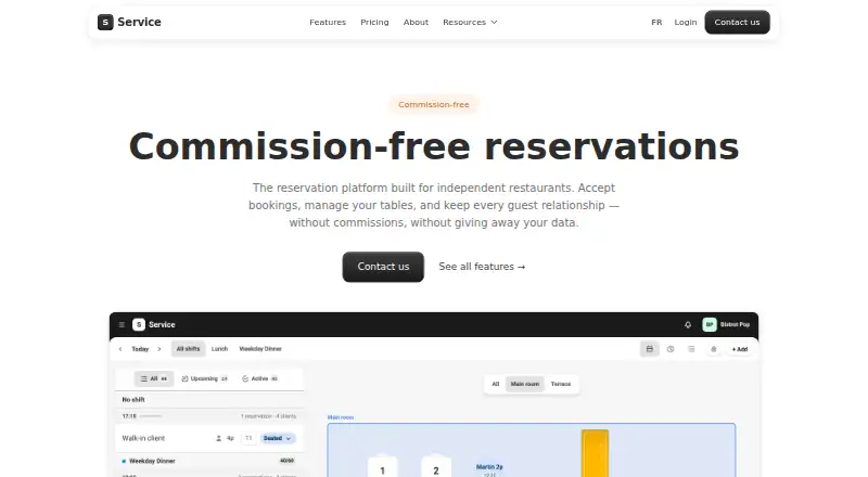 Service's own site