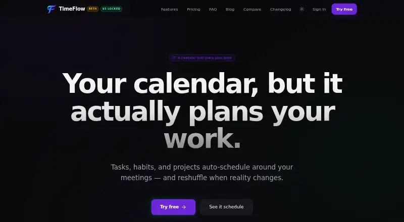 TimeFlow's own site