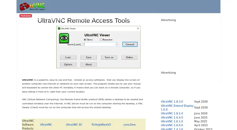 UltraVNC's own site