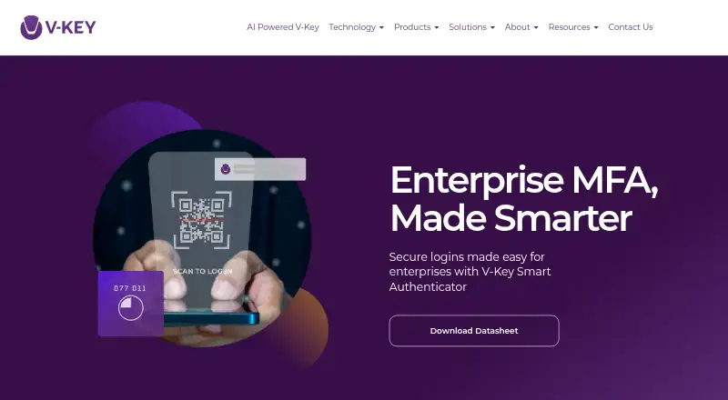 V-Key Smart Authenticator's own site
