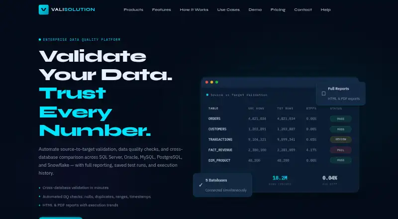 VALISOLUTION's own site